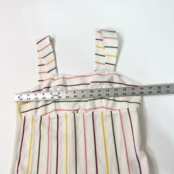 Walter Baker Shirt Womens Small Sleeveless Crop Striped Rainbow Ladies NEW - Picture 3 of 8